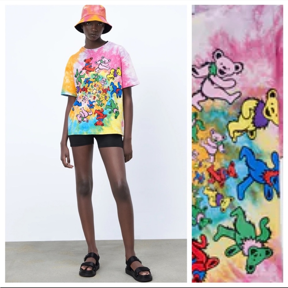 Zara Grateful Dead Tie Dye T-Shirt